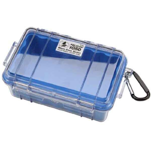 Pelican 1050 Micro Case - for iPhone, GoPro, Camera, and more (Blue/Clear)