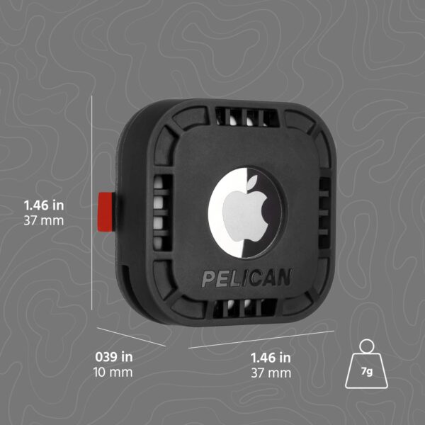Pelican Protector 4-Pack AirTag Holder - Air Tag Case with 3M Adhesive Sticker - Rugged Shockproof AirTag Cover - Hidden Air Tag Holder Stick On Mount for Travel Luggage Bike Car Remote - Black - Image 3