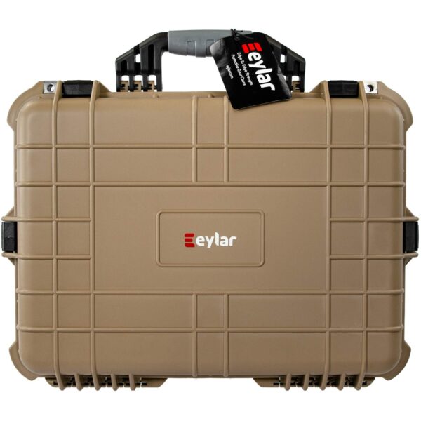 Eylar 20 Inch Protective Large Gun Hard Case Water and Shock Proof With Foam (Tan)