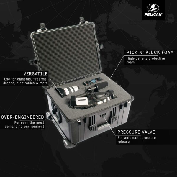 Pelican 1620 Case With Foam (Black) - Image 7