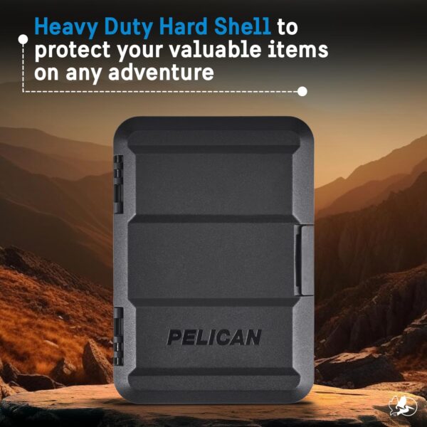 Pelican MagSafe Wallet for iPhone - Heavy Duty MIL-STD Snap-On Phone Magnetic Wallet and Phone Card Holder - Detachable and Slim Hard Case for iPhone 16 Pro Max /15 Pro Max/14/13/12 Series - Black - Image 7