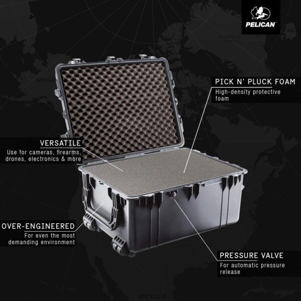 Pelican 1630 Camera Case with Foam (Black), 1630-000-110 - Image 6