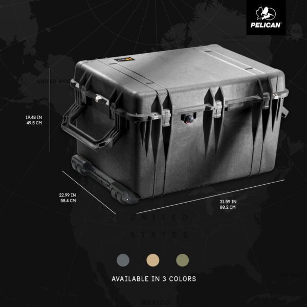 Pelican 1660 Case With Foam (Black) - Image 2