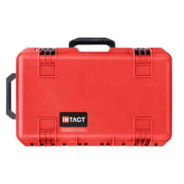 Eylar 22 Inch Intact Premium Series Hard Rolling Carry-On Travel Case, Lightweight and Durable Design with Foam (Red) - Image 2