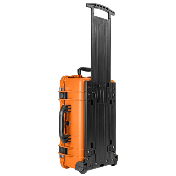 Eylar 22" Carry-On Roller Hard Case With Ragar Reconfigurable & Reusable XP Crosslink Foam, Waterproof, Shockproof For Equipment, Drones And Cameras, TSA Standard (2 Ragar Layers) (Orange) - Image 3