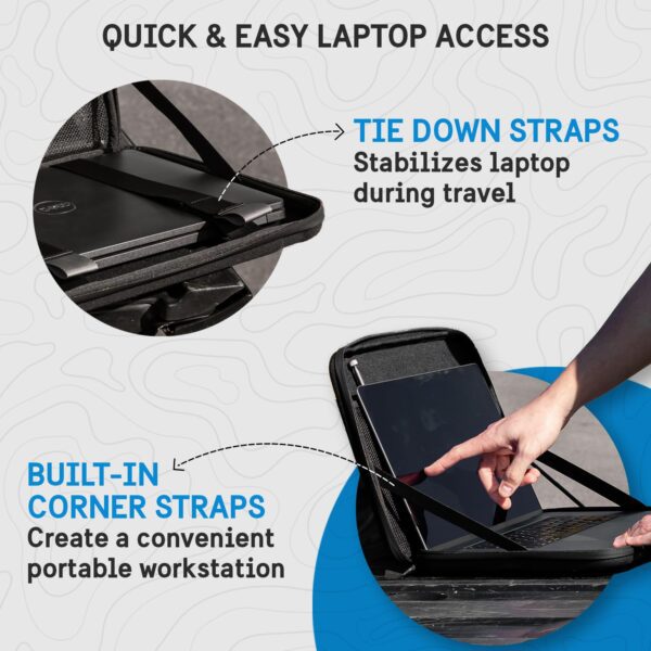 Pelican Adventurer - Laptop Bag/Case 14 Inch - [Elastic Carrying Handle] [Secure Zip Lock] Waterproof, Scratchproof and Heavy Duty Laptop Sleeve for All Laptops from 12 inches up to 14 inches - Black - Image 7