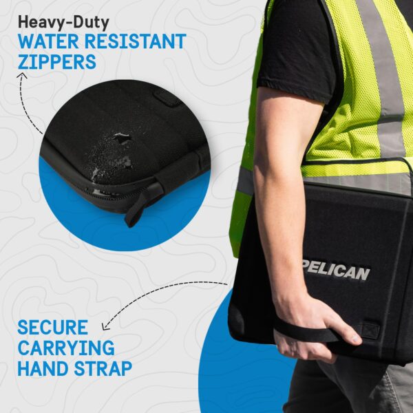 Pelican Adventurer - Laptop Bag/Case 14 Inch - [Elastic Carrying Handle] [Secure Zip Lock] Waterproof, Scratchproof and Heavy Duty Laptop Sleeve for All Laptops from 12 inches up to 14 inches - Black - Image 2