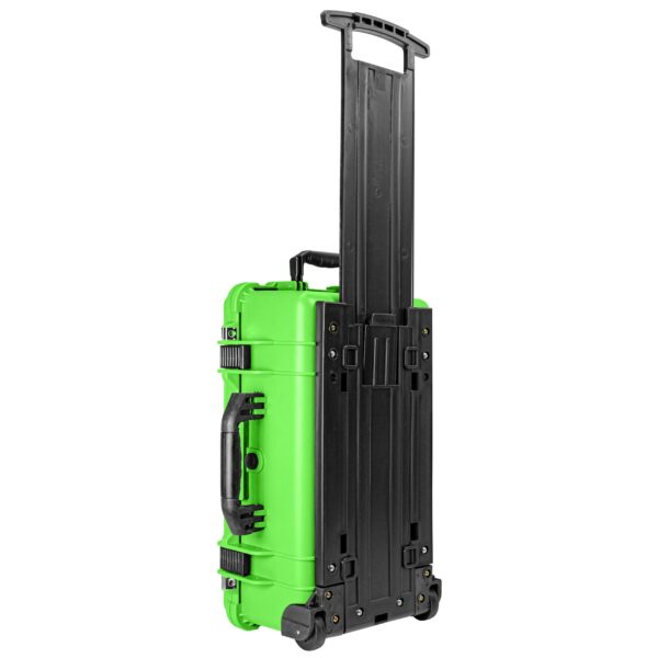 Eylar 22" Carry-On Roller Hard Case With Ragar Reconfigurable & Reusable XP Crosslink Foam, Waterproof, Shockproof For Equipment, Drones And Cameras, TSA Standard (2 Ragar Layers) (Neon Green) - Image 3