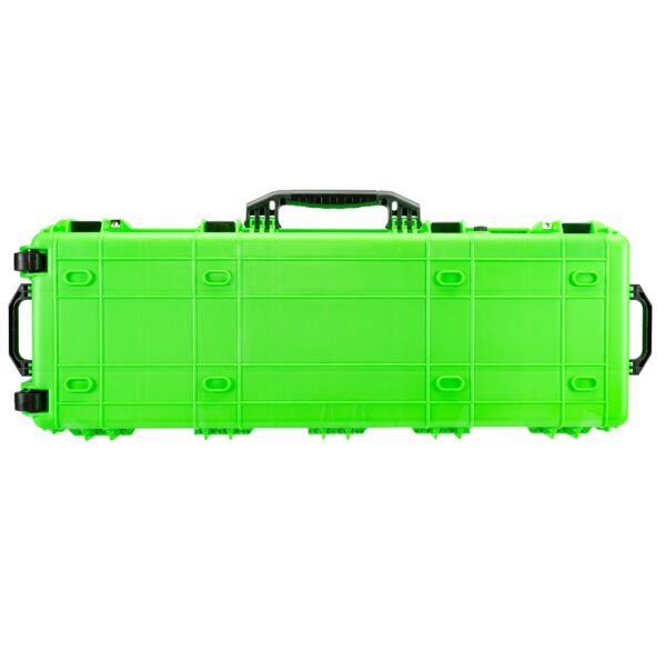 Eylar Protective Roller Rifle Hard Case With Foam, Waterproof & Crushproof, Two Rifles Or Multiple Guns, Pressure Valve With Lockable Fittings Neon Green (38") - Image 4