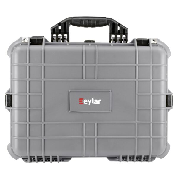 Eylar 20" Large Hard Case Equipped With Ragar Reconfigurable & Reusable XP Crosslinked Foam Insert, Waterproof, Shockproof For Equipment, Drones And Cameras (2 Ragar Layers) (Gray) - Image 2