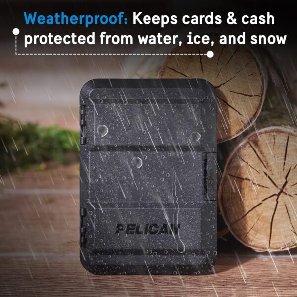 Pelican MagSafe Wallet for iPhone - Heavy Duty MIL-STD Snap-On Phone Magnetic Wallet and Phone Card Holder - Detachable and Slim Hard Case for iPhone 16 Pro Max /15 Pro Max/14/13/12 Series - Black - Image 6