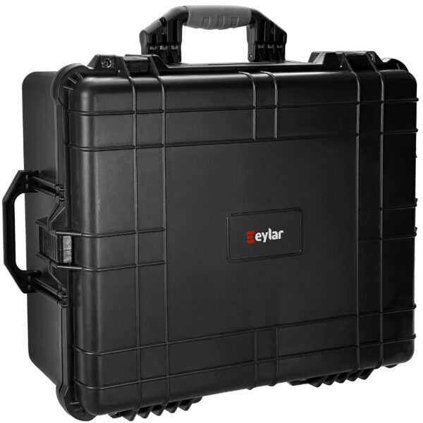 Eylar Extra Large 24 Inch Hard Gun Case Waterproof with Foam TSA Standards (Black)