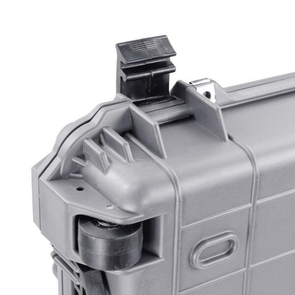Eylar 48” Hard Rifle Case Equipped With Ragar Reconfigurable & Reusable XP Crosslinked Foam Insert, Waterproof, Shockproof Meets TSA Requirements (Gray) - Image 3