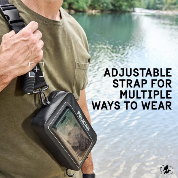 Pelican Marine Waterproof Sling Bag 2L - Crossbody Bag for Women/Men w/Detachable Adjustable Strap and Touchscreen Compatible Phone Compartment - Travel Essentials for Camping, Beach, Cruise, Hiking - Image 3