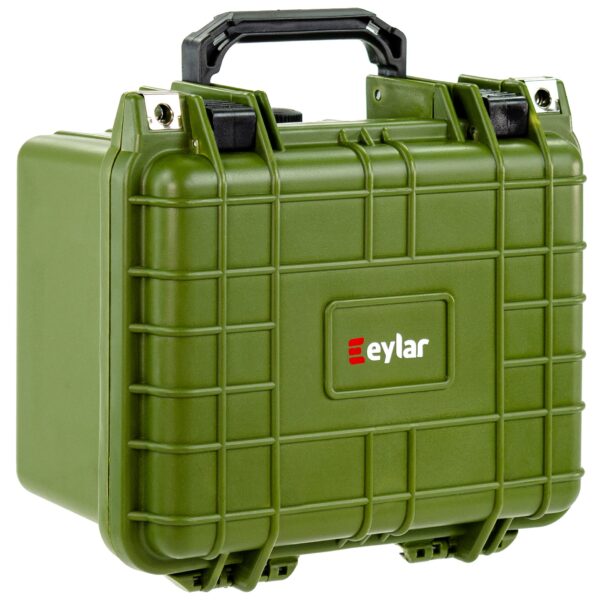 Eylar Small 10.62" Deep Hard Gun Case Waterproof with Foam TSA Standards (Green) - Image 7