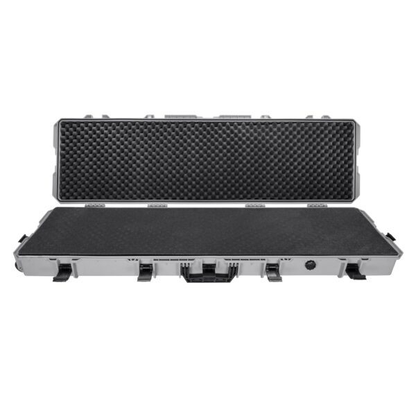 Eylar 54 Inch Intact Series Rolling Hard Rifle Case, Lightweight and Durable Stacker Design with Foam (Gray) - Image 2