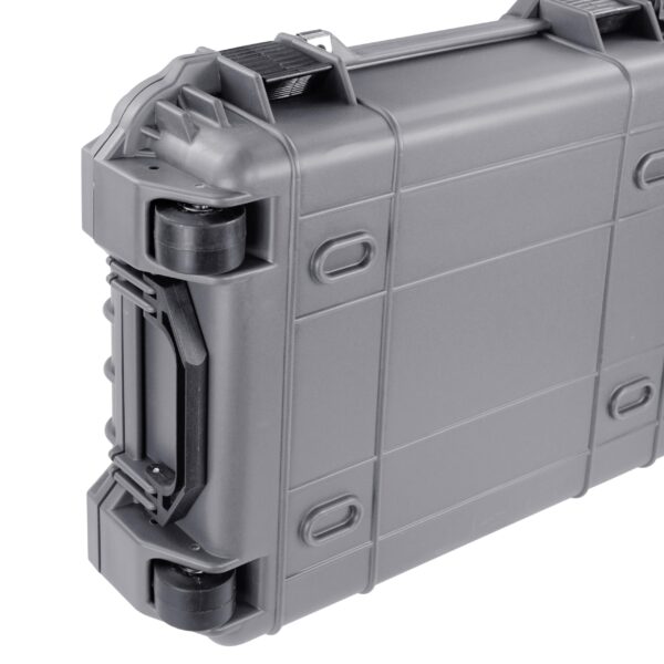 Eylar 48” Hard Rifle Case Equipped With Ragar Reconfigurable & Reusable XP Crosslinked Foam Insert, Waterproof, Shockproof Meets TSA Requirements (Gray) - Image 2
