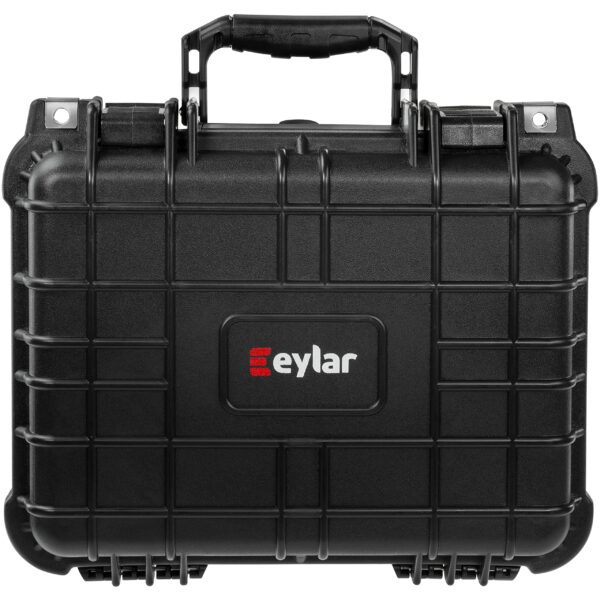 Eylar 13" Protective Hard Camera Case, IP67 Waterproof & Shockproof for Gear, Audio & Video Equipment, Drones, and Tools with Customizable Foam, TSA Approved, 13.37 Inch x 11.62 Inch x 6 Inch (Black) - Image 6