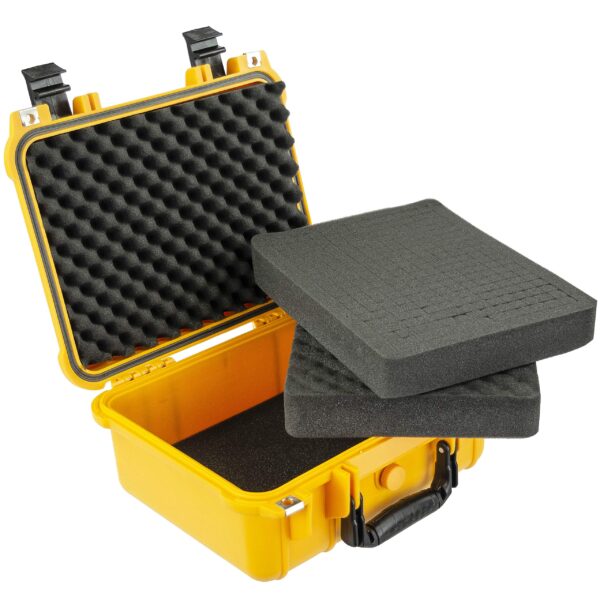 Eylar Protective Hard Case Water & Shock Proof w/Foam TSA Approved 13.37 inch 11.62 inch 6 inch Yellow - Image 4