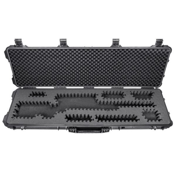 Eylar 53” Hard Rifle Case Equipped With Ragar Reconfigurable & Reusable Foam Insert, Waterproof, Shockproof Meets TSA Requirements (Black) - Image 7