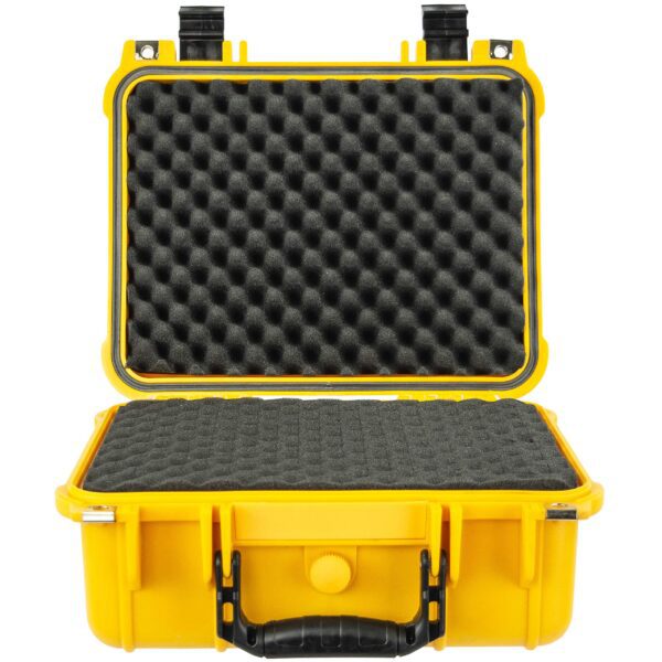 Eylar Protective Hard Case Water & Shock Proof w/Foam TSA Approved 13.37 inch 11.62 inch 6 inch Yellow - Image 2