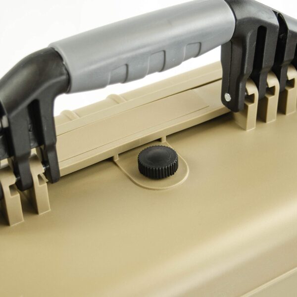 Eylar 20 Inch Protective Large Gun Hard Case Water and Shock Proof With Foam (Tan) - Image 2