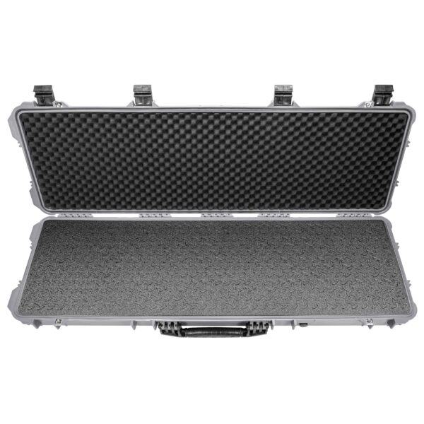 Eylar 48” Hard Rifle Case Equipped With Ragar Reconfigurable & Reusable XP Crosslinked Foam Insert, Waterproof, Shockproof Meets TSA Requirements (Gray) - Image 6