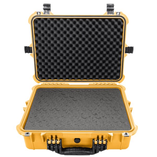 Eylar 20" Large Hard Case Equipped With Ragar Reconfigurable & Reusable XP Crosslinked Foam Insert, Waterproof, Shockproof For Equipment, Drones And Cameras (2 Ragar Layers) (Yellow) - Image 5