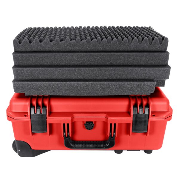 Eylar 22 Inch Intact Premium Series Hard Rolling Carry-On Travel Case, Lightweight and Durable Design with Foam (Red) - Image 4