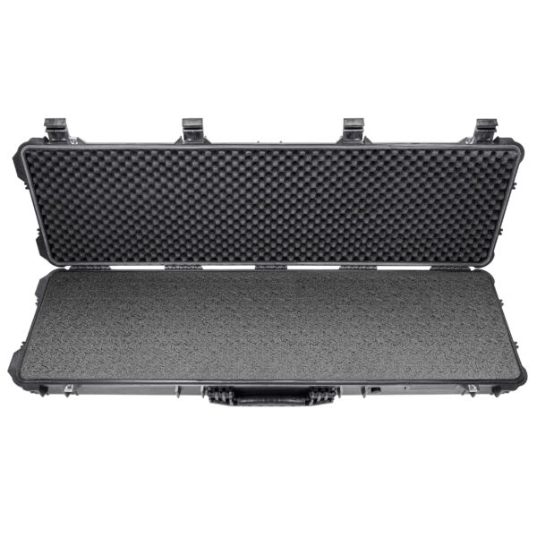 Eylar 44” Hard Rifle Case Equipped With Ragar Reconfigurable & Reusable XP Crosslinked Foam Insert, Waterproof, Shockproof Meets TSA Requirements (Black) - Image 6