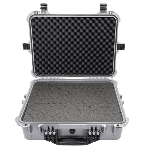 Eylar 20" Large Hard Case Equipped With Ragar Reconfigurable & Reusable XP Crosslinked Foam Insert, Waterproof, Shockproof For Equipment, Drones And Cameras (2 Ragar Layers) (Gray) - Image 5