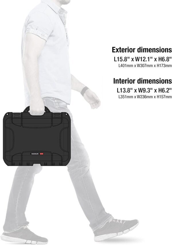 Nanuk 920 Waterproof Hard Case with Foam Insert for DJI Ronin-S 3 Mini Creator Combo Kit, Black - Image 2