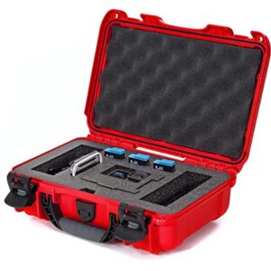 Nanuk 909 Waterproof Hard Case with Foam Insert for GoPro Hero 9 and 10, Red