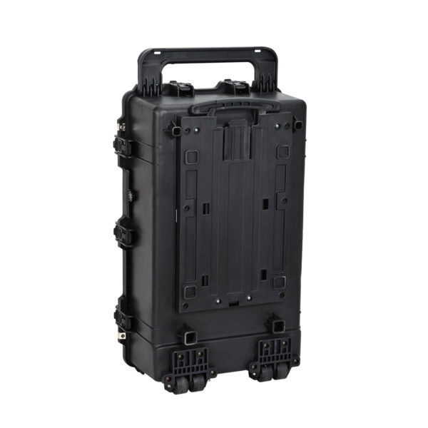 MEIJIA Portable Rolling Waterproof Protective Hard Case,Compact Camera Case With Wheels And Retractable Pull Handle,Customizable Fit Foam Inserted, Elegant Black,31.65inch x 19.37inch x 11.02inch - Image 6