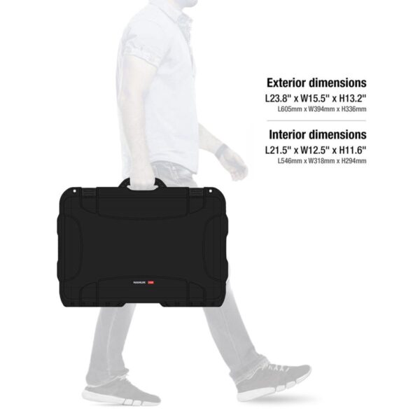 Nanuk Wheeled Series 938 Lightweight NK-7 Resin Waterproof Hard Case with Foam Insert, Black - Image 7