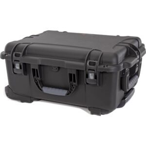 Nanuk Wheeled Series 955 Lightweight NK-7 Resin Waterproof Hard Case with Lid Organizer and Padded Divider, Black