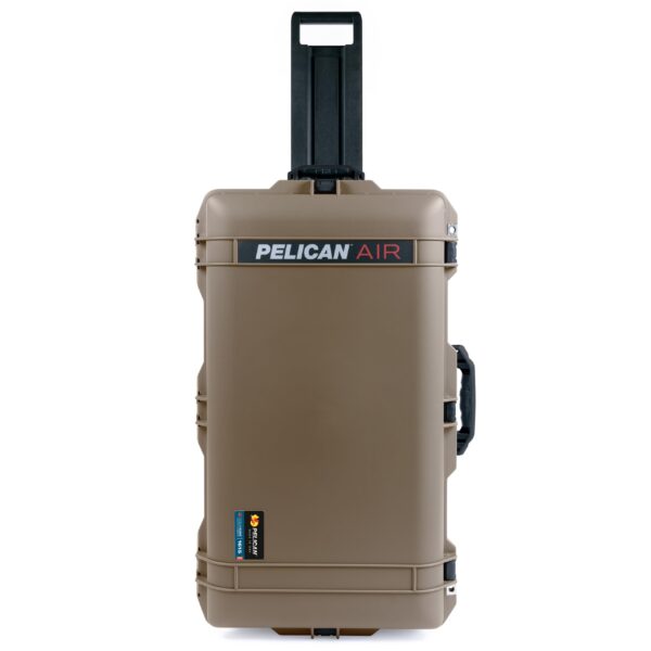 ColorCase Pelican Air 1615 Case Dark Desert Dirt - Large Size Waterproof Case (Case Only) - Black Handles & TSA Locking Latches