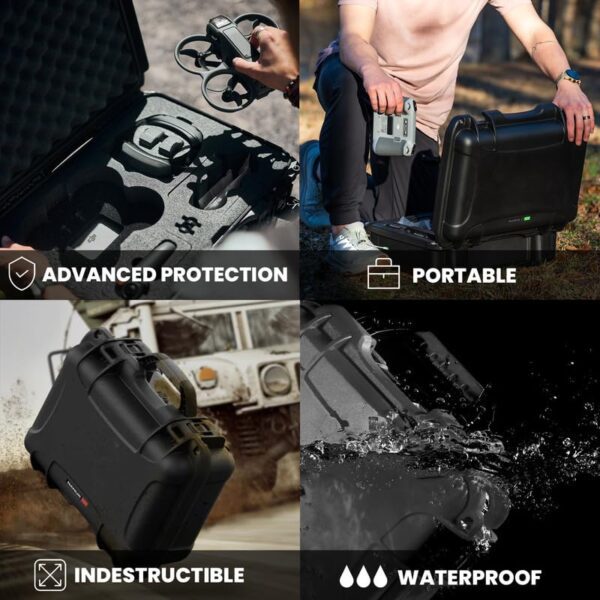 Nanuk 925 DJI™ Avata 2 Fly More Combo - Waterproof Hard Case with Drone Foam Insert, Crushproof, Portable Travel Case, Made in North America - Black (18.7" x 14.8" x 7") - Image 5
