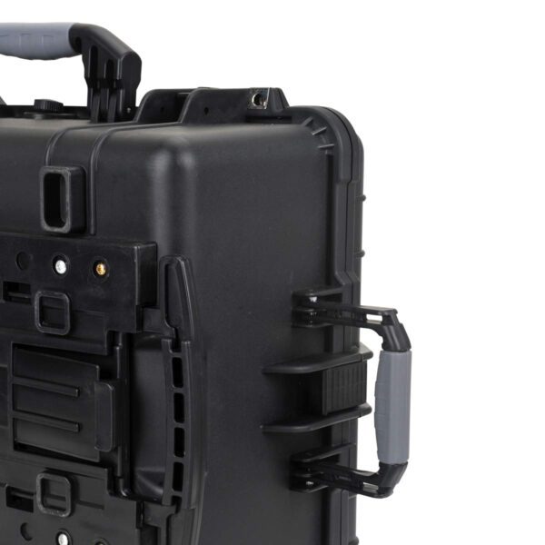MEIJIA All Weather Waterproof Rolling Protective Case,Hard Compact Camera Case With Retractable Pull Handle And Wheels,Foam Inserted, Elegant Black, 24.64 X19.39 X13.78 inches - Image 4