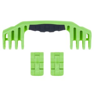 Pelican 1520 Replacement Handle Latch Set by ColorCase - Lime Green Handles Double Throw Latches