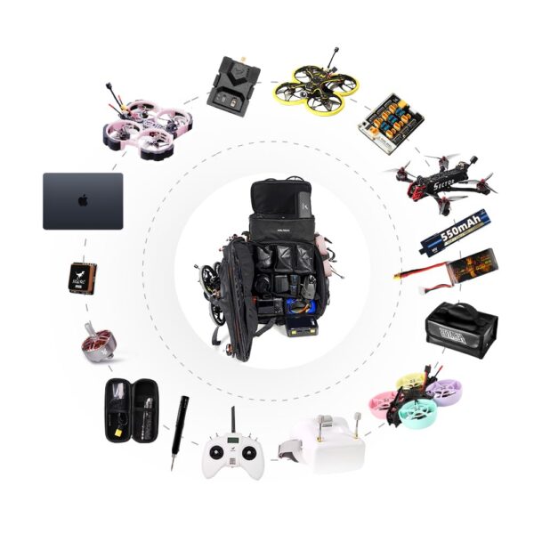 HGLRC FPV Drone Backpack Case Shoulder Bag for FPV Racing Quadcopter Drone and Parts for DJI FPV Combo - Image 6