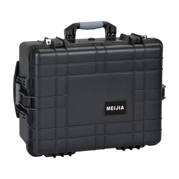 MEIJIA All Weather Waterproof Rolling Protective Case,Hard Compact Camera Case With Retractable Pull Handle And Wheels,Foam Inserted, Elegant Black, 24.64 X19.39 X13.78 inches - Image 9