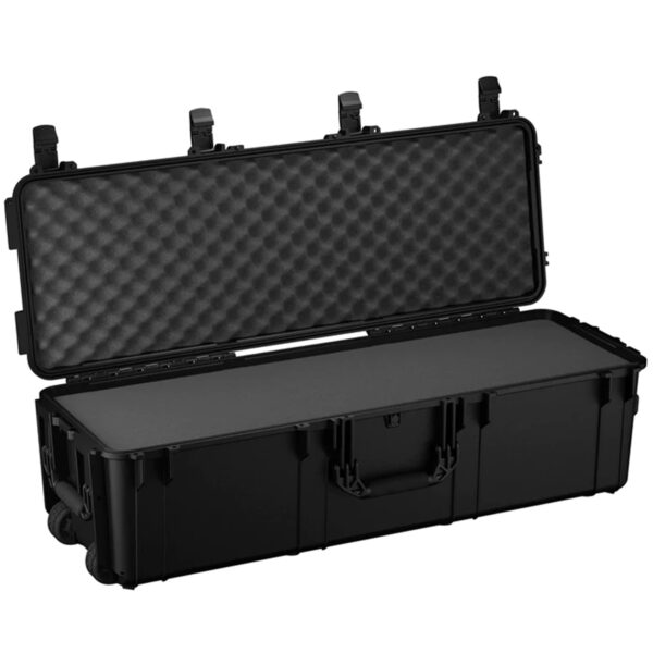Condition 1 45" Long Hard Shell Carrying Case Model 2191 with Wheels, Waterproof, Protective, Storage for Music Equipment, Camera, Travel Case, Made in USA, 44.52"x16.30"x12.90" Black