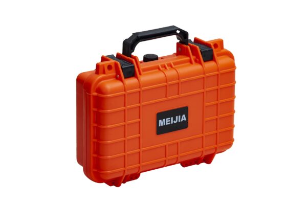 MEIJIA Portable All Weather IP67 Waterproof Protective Hard Case, Small Camera Case,Dry Case with Customizable Foam,Fit Use of Drones, Camera,Equipments, 11.65 ”x8.35”x3.78”(Orange) - Image 2