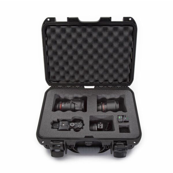 NANUK 920 Molded Interior Hard Case with Custom Foam Insert and Power Claw Triple Action Latches for Sony A7 Size Camera (Black) - Image 3