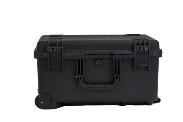 MEIJIA Portable All Weather Waterproof Rolling Hard Case,Camera Case with Customizable Fit Foam,Lightweight design with pull handle and wheels,21.2"x16"x10.51",Black - Image 2
