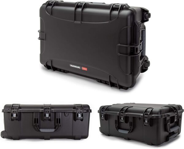 Nanuk Wheeled Series 963 Waterproof Hard Case with Lid Organizer and Padded Dividers, Black - Image 3