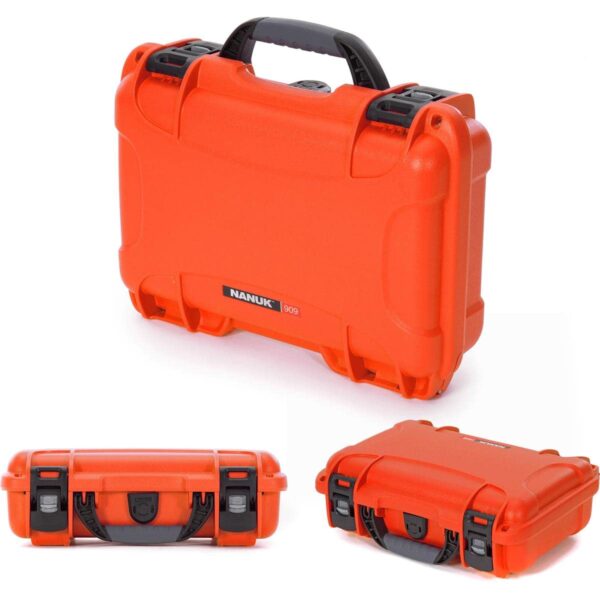 Nanuk 909 Waterproof Hard Case with Foam Insert for GoPro Hero 9 & 10 - Orange, 909-GOPH93 - Image 7