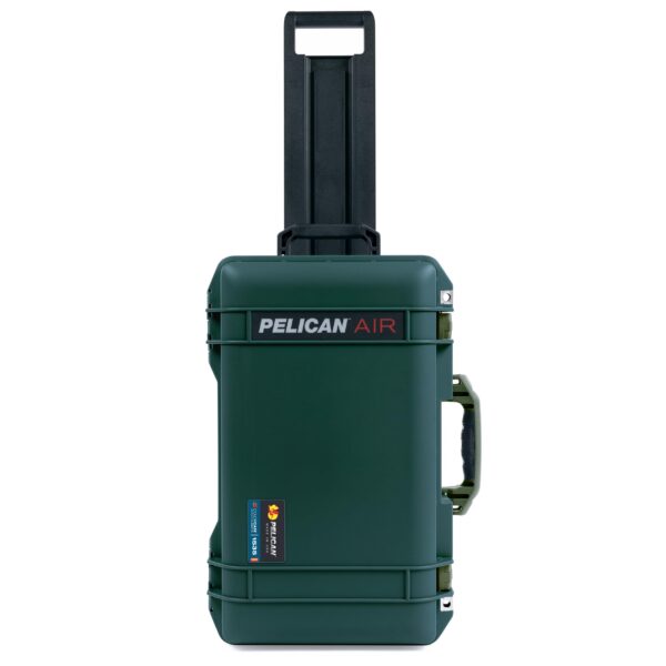 ColorCase Pelican Air 1535 Carry-on Case Trekking Green - Medium Size Waterproof Case with Gray Padded Microfiber Dividers & Convoluted Lid Foam - OD Green Handles & Latches - Image 4