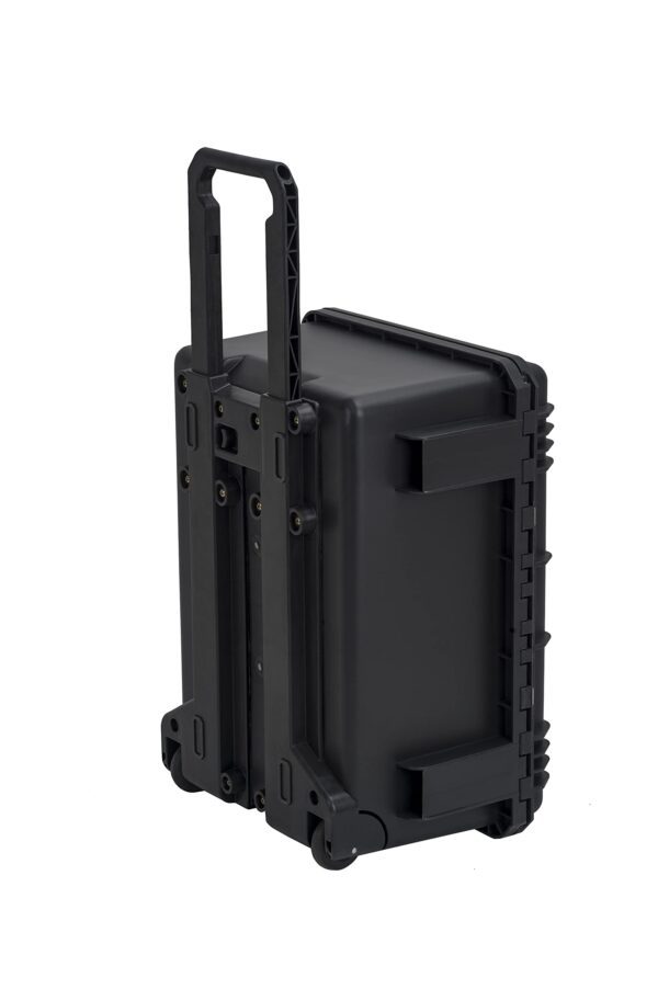 MEIJIA Portable All Weather Waterproof Rolling Hard Case,Camera Case with Customizable Fit Foam,Lightweight design with pull handle and wheels,21.2"x16"x10.51",Black - Image 3